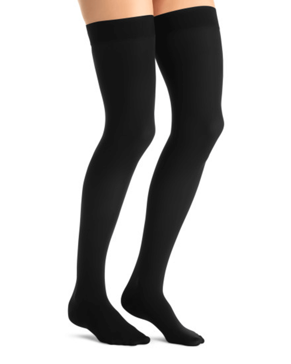 Jobst Opaque Women's 30-40 mmHg Thigh High w/ Silcone Dot Top Band