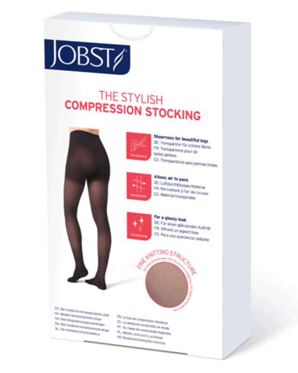 Jobst UltraSheer Women's 20-30 mmHg Diamond Waist High