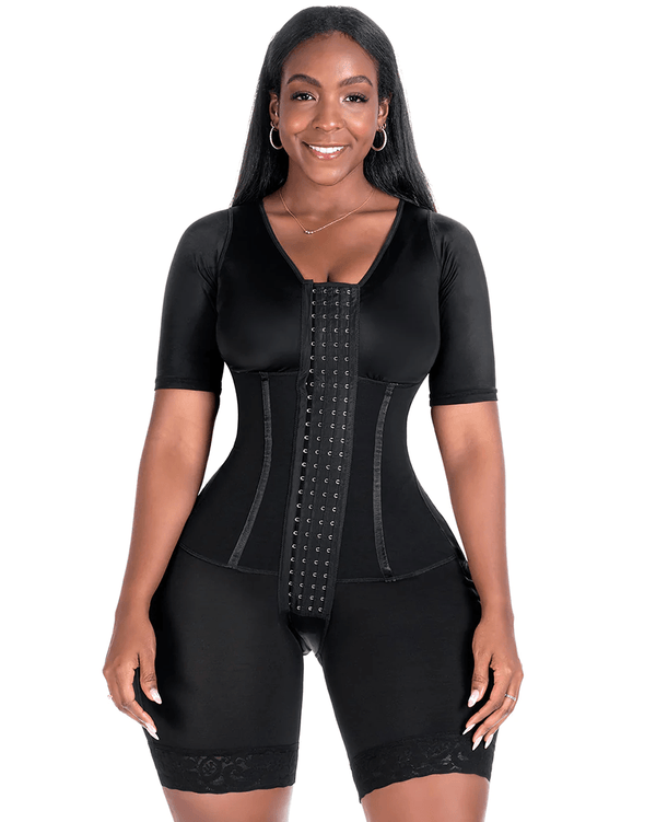 Bling Shapers Colombian Fajas with Sleeves and Built-In Bra