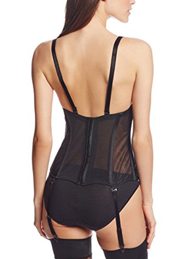 Carnival Full Coverage Sheer Torsolette 428, Women's, White Carnival Full Coverage Sheer Torsolette 428, Women's, White