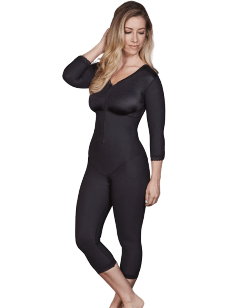 Caromed Sculptures Below the Knee Body Shaper with Sleeves