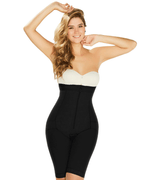 Diane & Geordi Postpartum Butt Lifter Tummy Control Capri Shapewear Open Bust Knee Length Body Shaper for Women