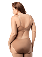 Copa blanda con gancho delantero de jacquard Elila