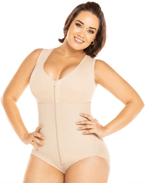 Equilibrium Firm Compression Girdle - Panty Style with Bra Bodysuit