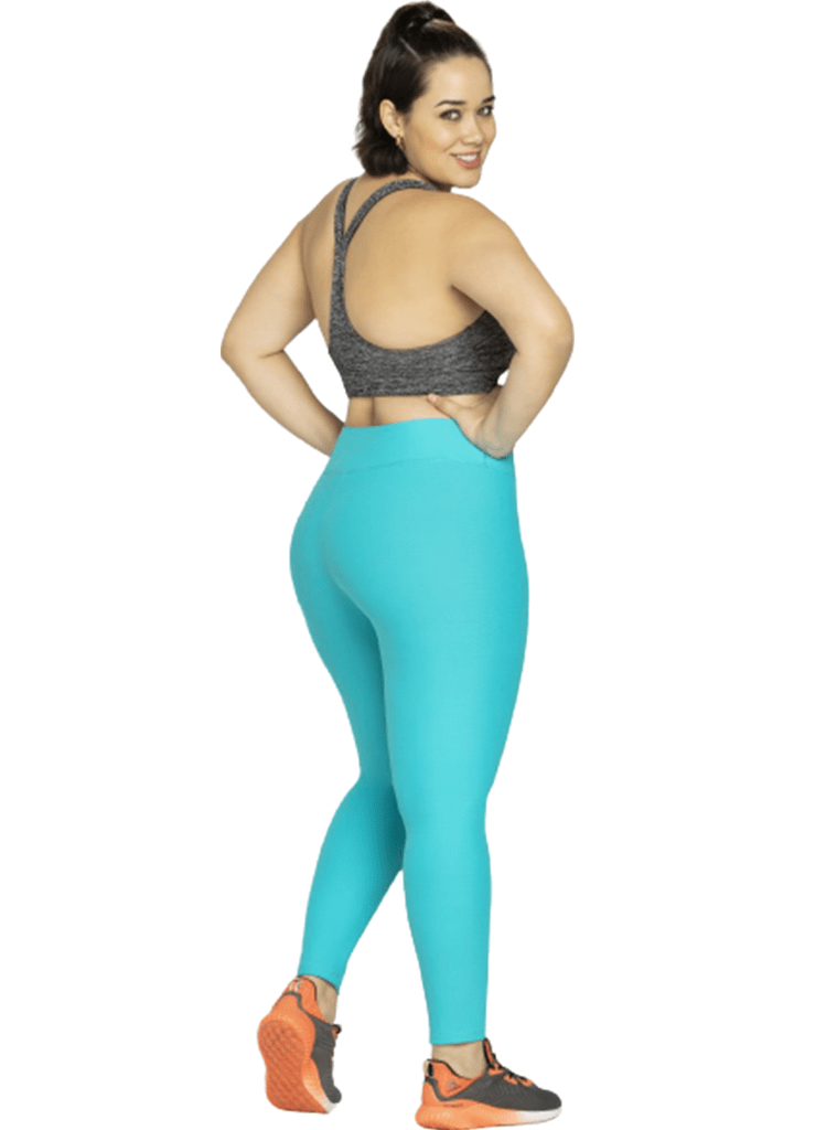 Equilibrium Women High Waist Sports Pants Turquoise