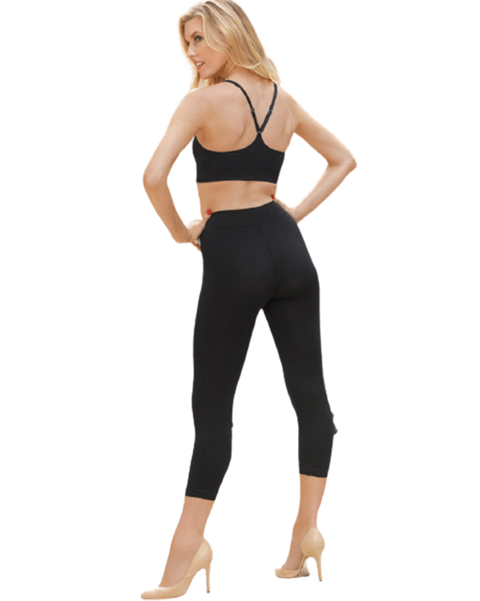 Euroskins Microfiber Wide Waist Ankle Leggings