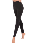 EuroSkins Leggings de cintura alta de microfibra sin costuras para mujer