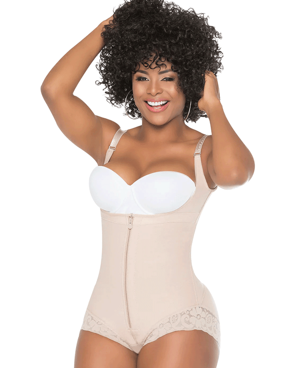 Fajas Salome High Back Strap Shaping Body With Lace