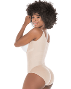 Fajas Salome Open Bust Tummy Control Butt Lifter Shapewear for Women Hiphugger Daily Use Body Shaper Powernet