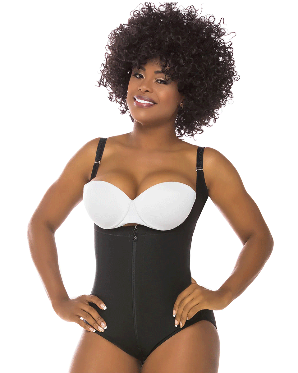 Fajas Salome Open Bust Tummy Control Butt Lifter Shapewear for Women Hiphugger Daily Use Body Shaper Powernet