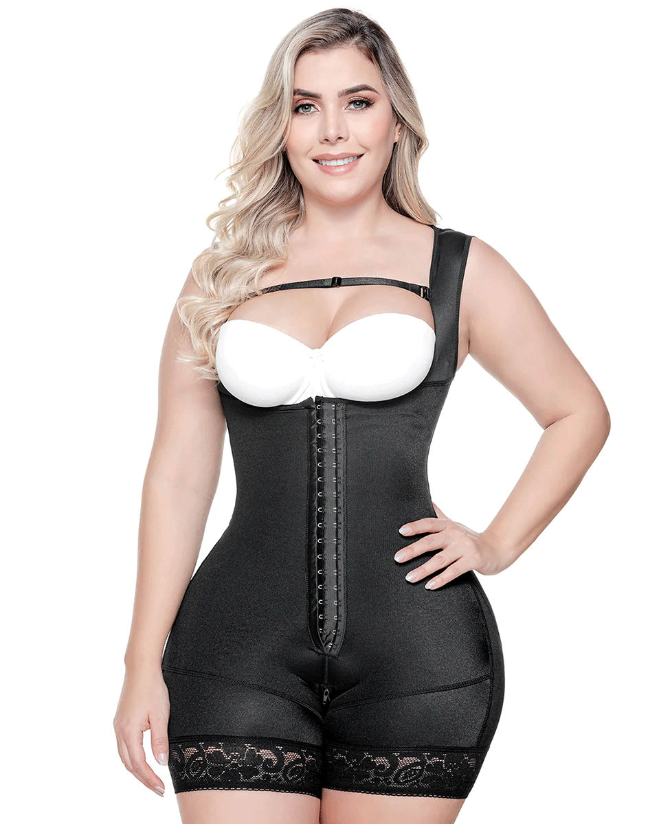 Fajas Sonryse Colombian Shapewear Open Bust Bodysuit Post-Op Body Shapers