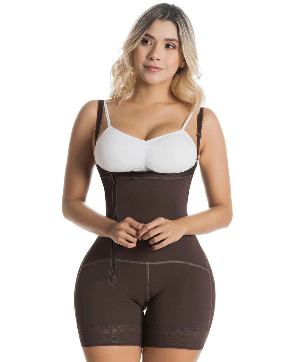 Fajas Sonryse Fajas Colombianas Postpartum Stage 2 Lipo Compression Garment Daily Use Open Bust & Tummy Tuck Shapewear