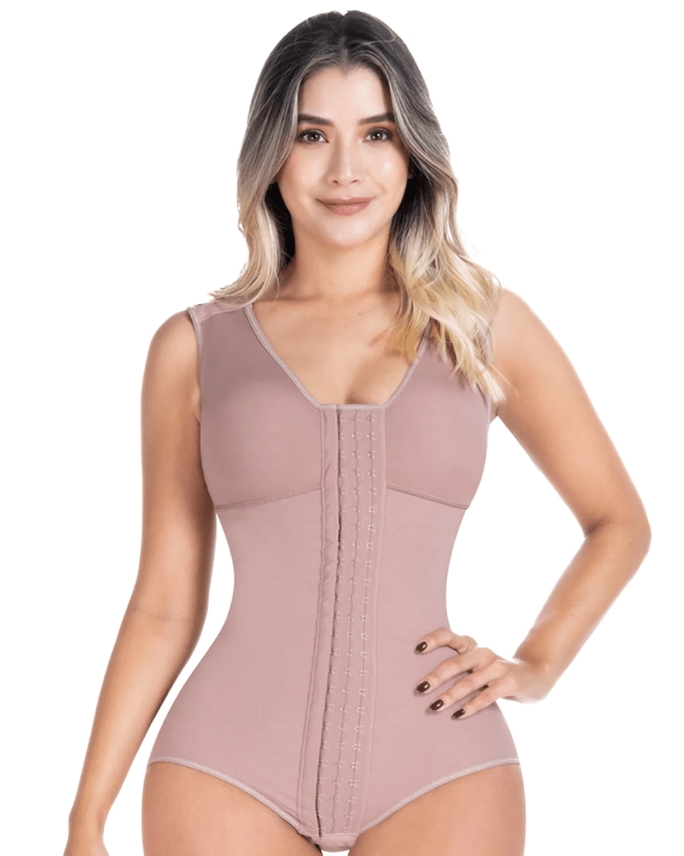Panty Bodysuit Shapewear with Built-in Bra | Postpartum and Daily Use