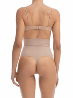 FarmaCell High-Waisted Shaping Control Thong With Flat Belly Effect