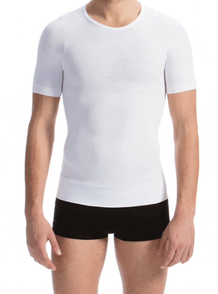 FarmaCell Men's Short Sleeve Tummy Control Body Shaping T-Shirt