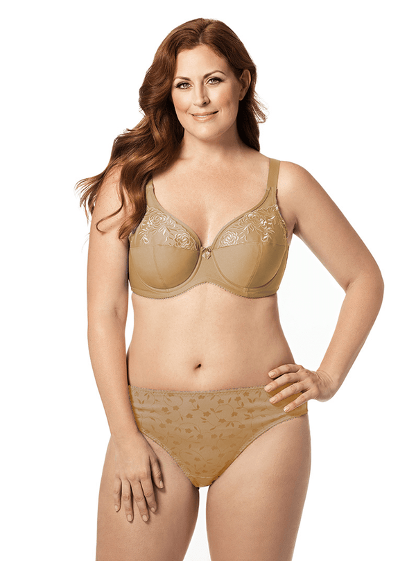Final Sale Clearance Elila Embroidered Microfiber Underwire