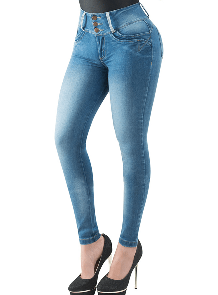 Fiorella Butt Lifter Skinny Women Jeans High Rise Waist – ShapewearUSA.com