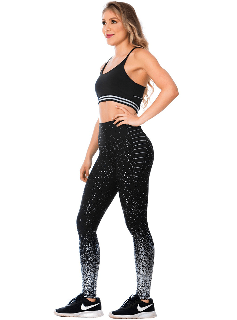 Flexmee Women's T-Back Black Gym Bra