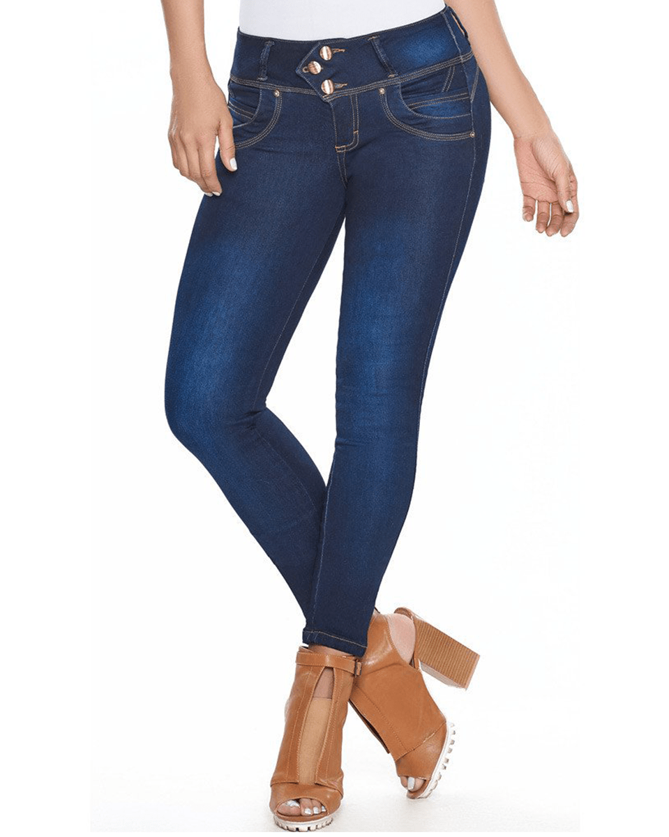 Laty Rose Butt Lifter Blue Denim Jeans