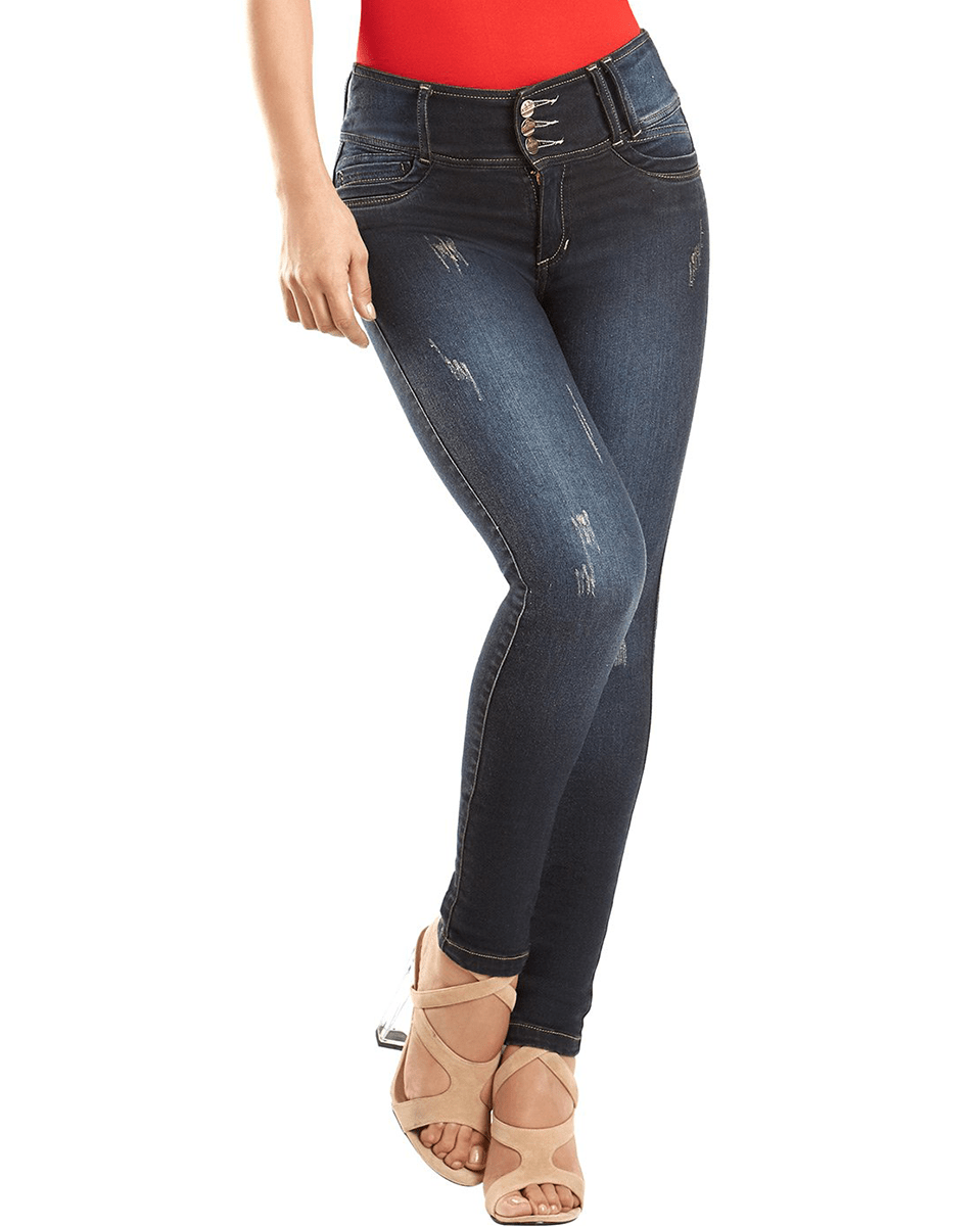 Laty Rose Colombian Mid-Rise Butt Lifter Skinny Jeans