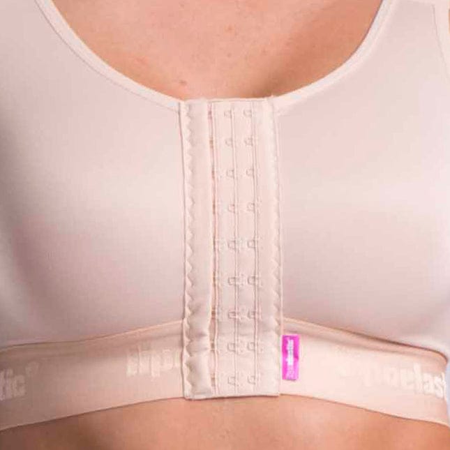 Lipoelastic PI Ideal Variant - Post-Op Bra - Front Adjustable Fastening And  Elastic Seamless Cups