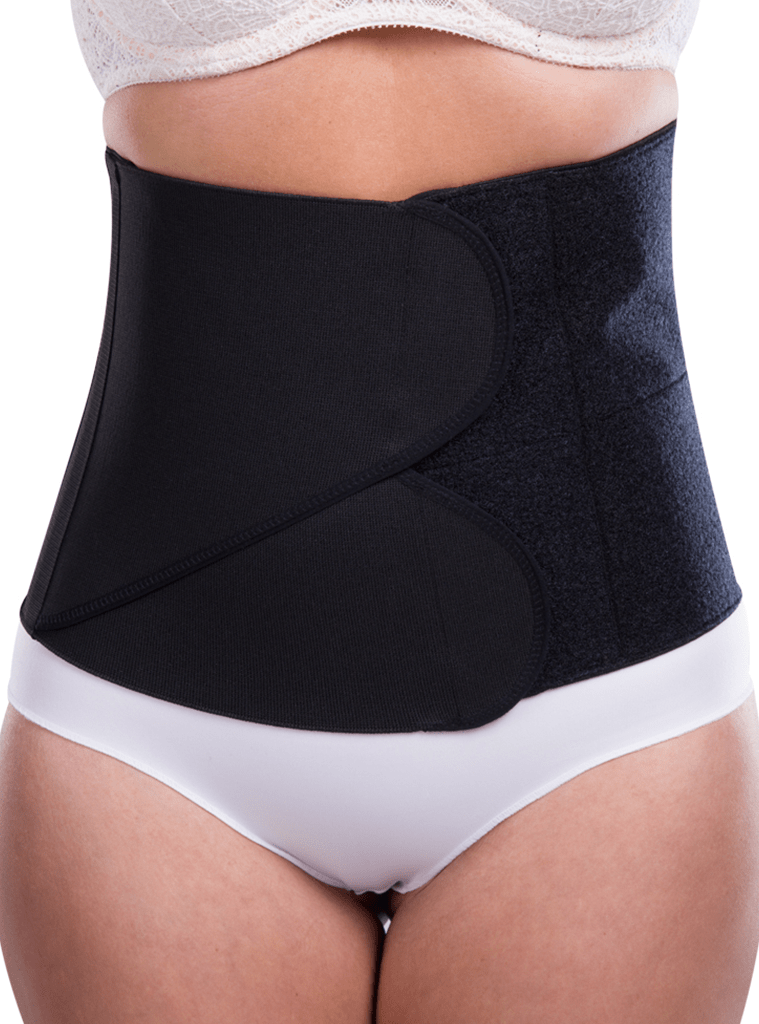 Lipoelastic Unisex Abdominal Binder - 2 Adjustable Cross Panels