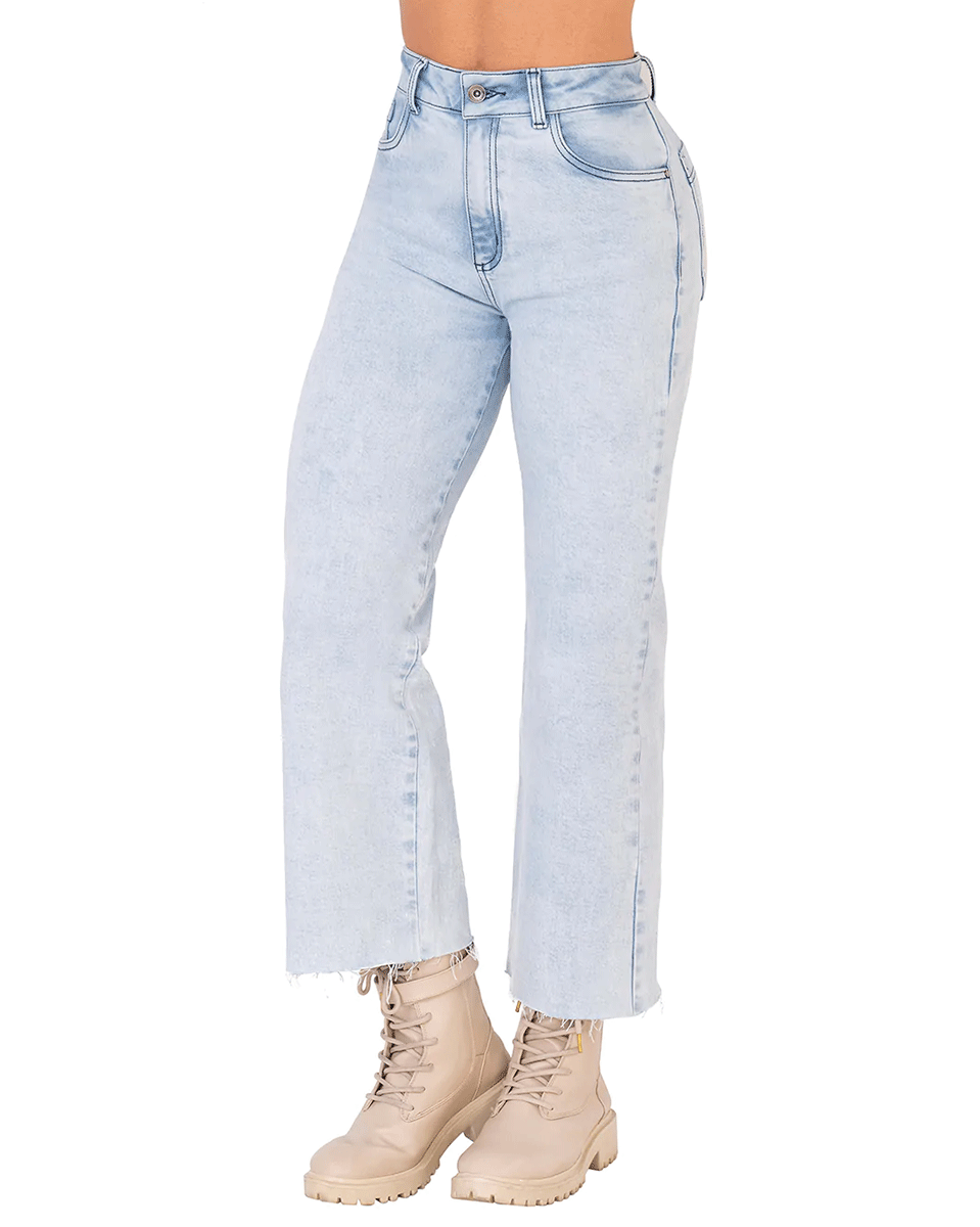 Lowla Wide Leg Bootcut Colombian Jeans with Removable Pads
