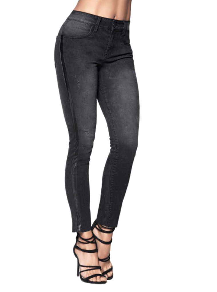 Mapale Butt Lifting Jeans with Side Satin Strip Detail D1917