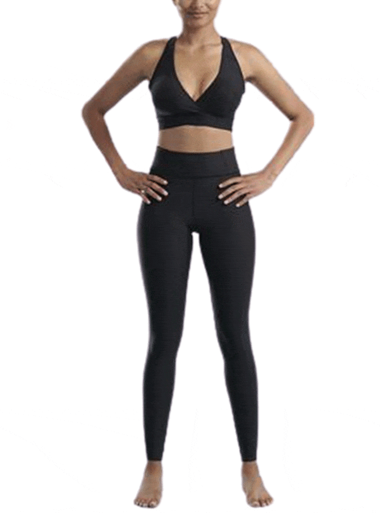 MARENA Shape Relaxed Fit Graduated Compression Leggings, Waistband - S,  Black