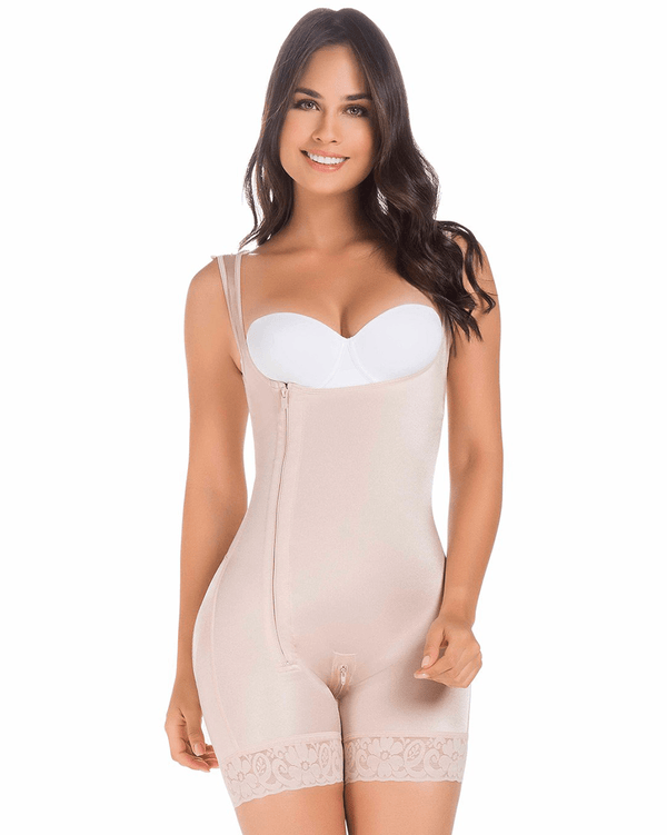 MariaE Fajas Colombianas Post-Op Stage 1 Open Bust Shapewear Bodysuit