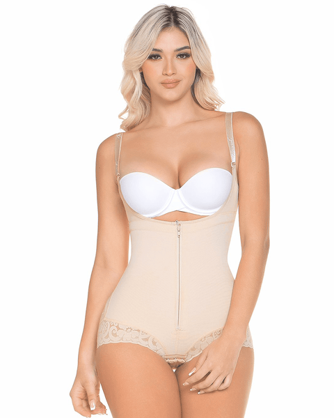 Fajas MariaE FP100 | Postpartum Faja Butt Lifting Shapewear For Daily Use |  Open Bust & Front Closure