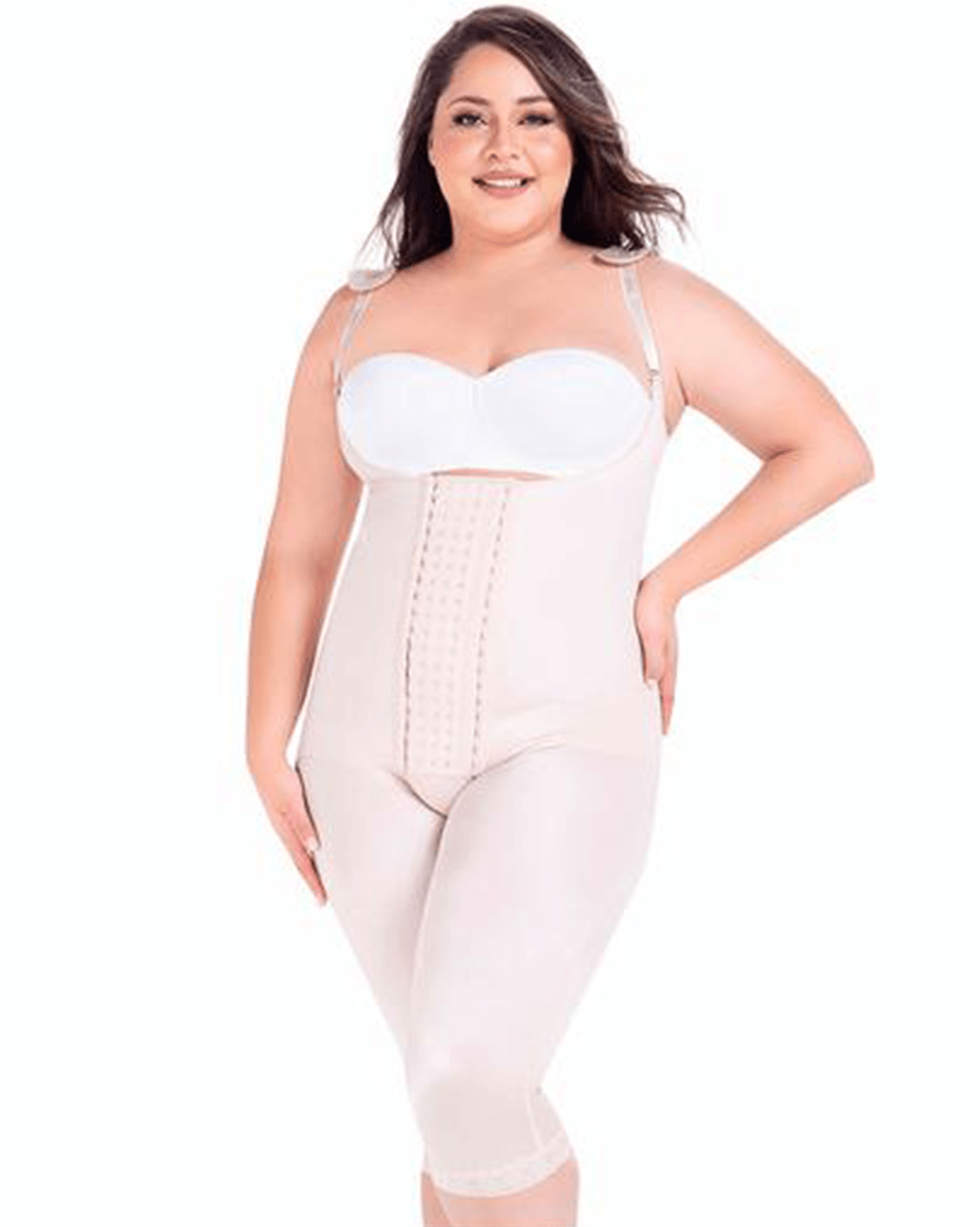 MariaE Fajas Postoperative Full Body Shaper with Strap Cushions