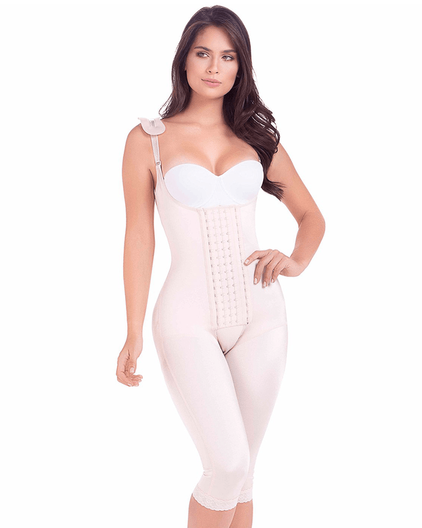 MariaE Fajas Postoperative Full Body Shaper with Strap Cushions