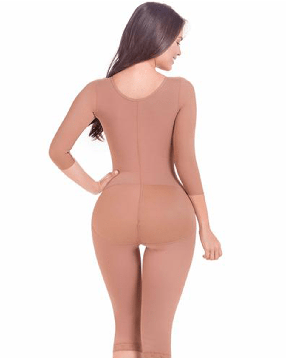 MariaE Fajas Tummy Control Postoperative Full Shapewear with Sleeves