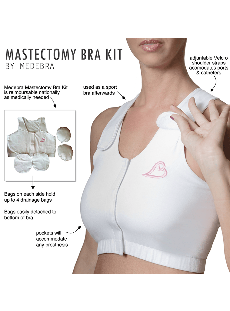Pambra's The Original Unilateral Mastectomy Liner - Medium, White at   Women's Clothing store: Other Products