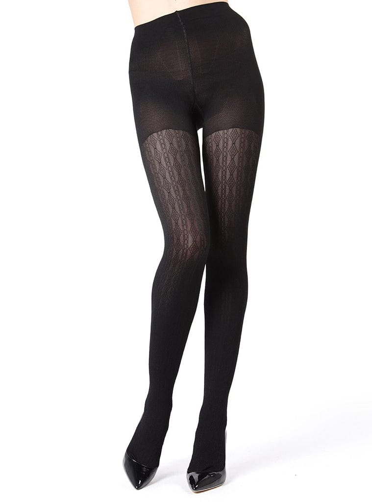 Medias superiores con control de eslabones Firmfit Diamonds de MeMoi