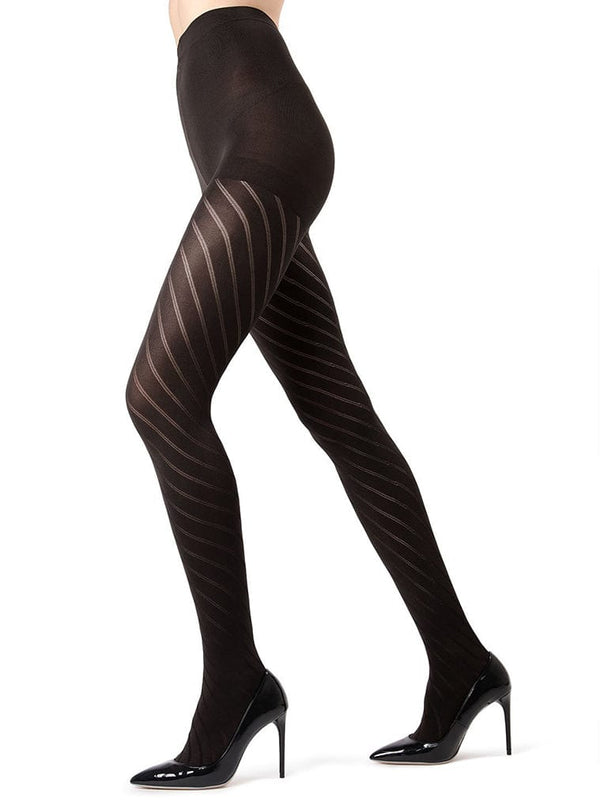 MeMoi Spiral Opaque Tights