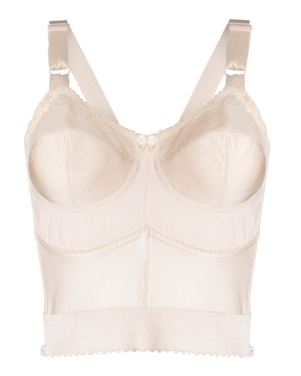 Rago Embroidered Soft Cup Long Line Bra