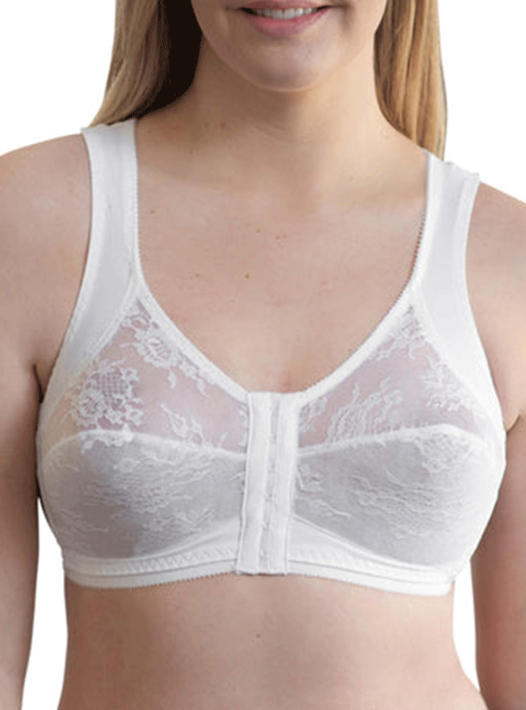 Rago Front Closure Back Support Bandeau Bra