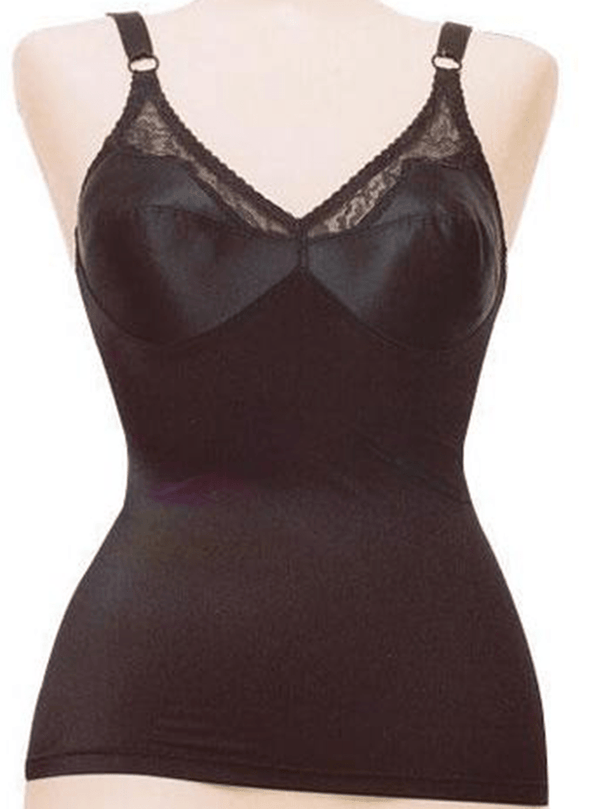 Rago Satin and Lace Stretch Camisole Soft Shaping