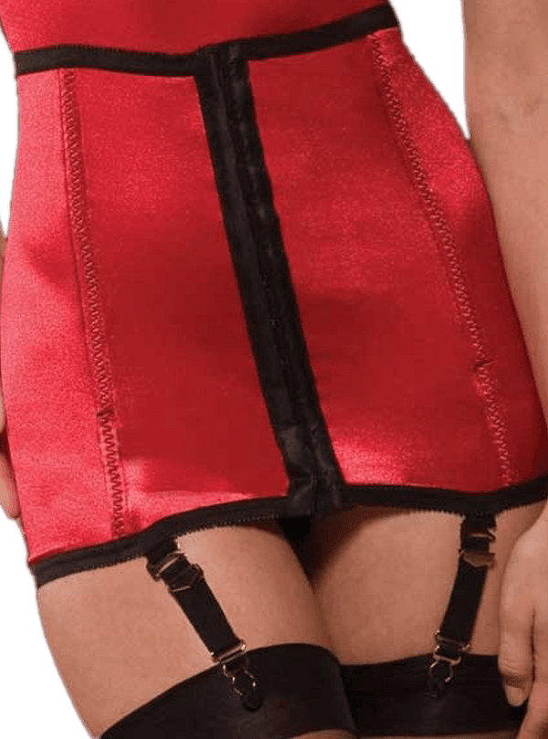 Rago Satin and Lace Waist Cincher Medium Shaping