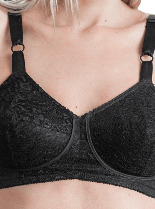 Rago Satin & Lace Expandable Cup Bra – ShapewearUSA – ShapewearUSA.com