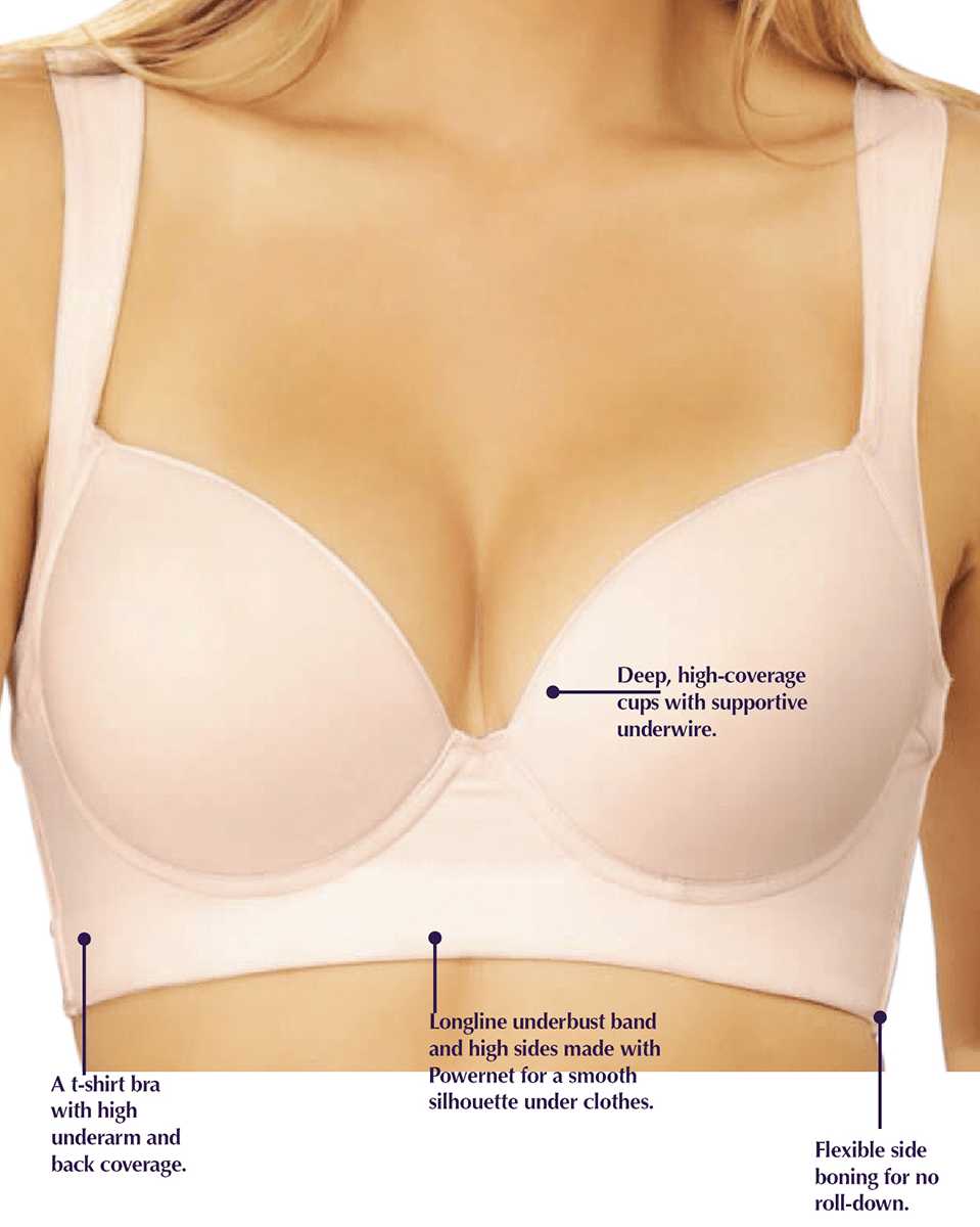 Siluet Back Smoothing Bra with Soft Full Coverage Cups