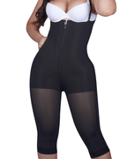 Siluet Extra-Strength Compression Braless Capri Style Minimizer Bodysuit with Latex