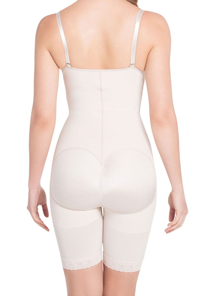 Siluet High Compression Braless Mid-Thigh Minimizer Bodysuit