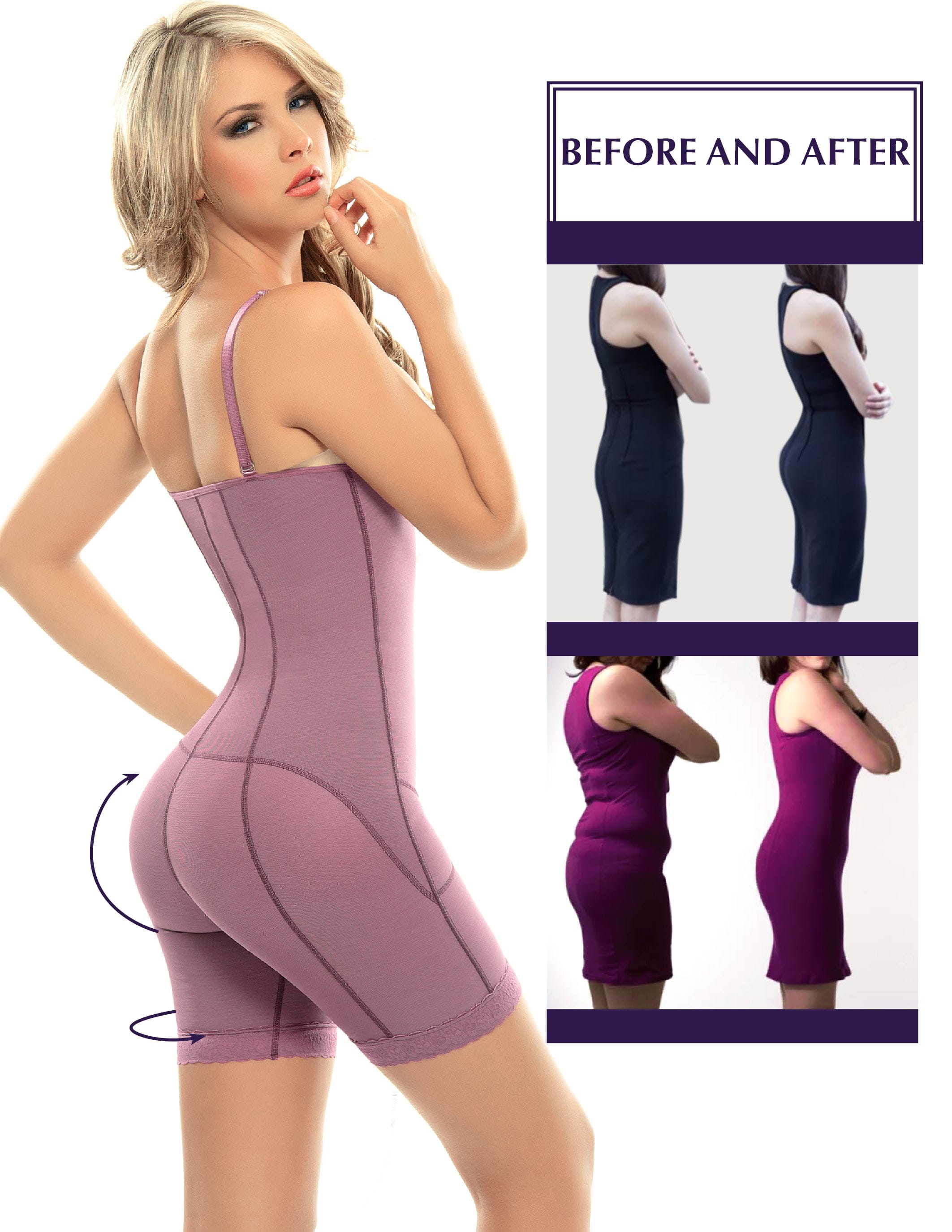 Siluet Postpartum High Compression Mid-Thigh Full Body Shaper