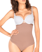 Tanga moldeadora de cintura alta con forro de silicona Siluet