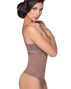 Tanga moldeadora de cintura alta con forro de silicona Siluet