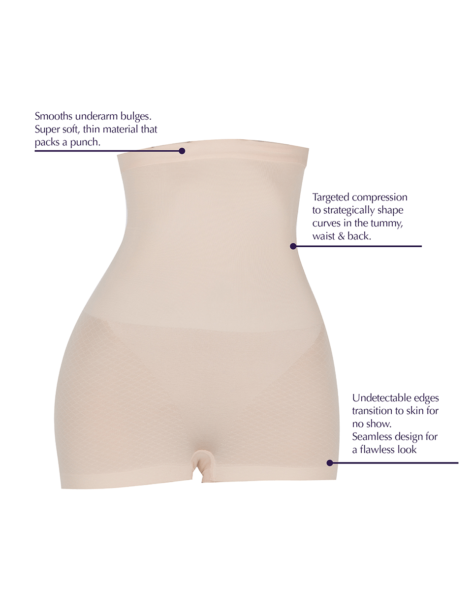 Siluet Silicone-Lined Undetectable Edge High Waist Shaper Shorts Doriane