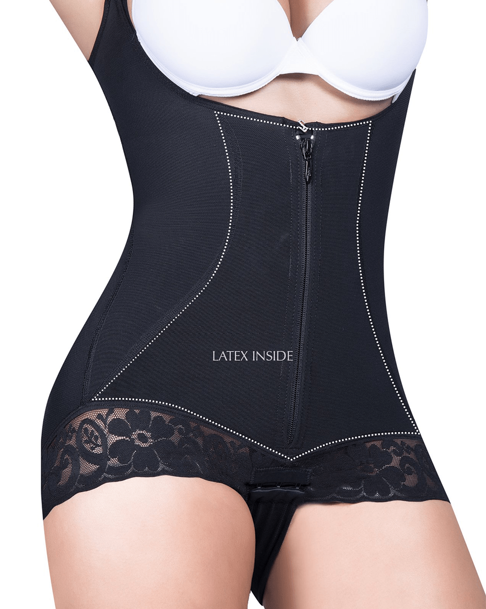 Siluet Slimming Braless Body Shaper Briefs with latex